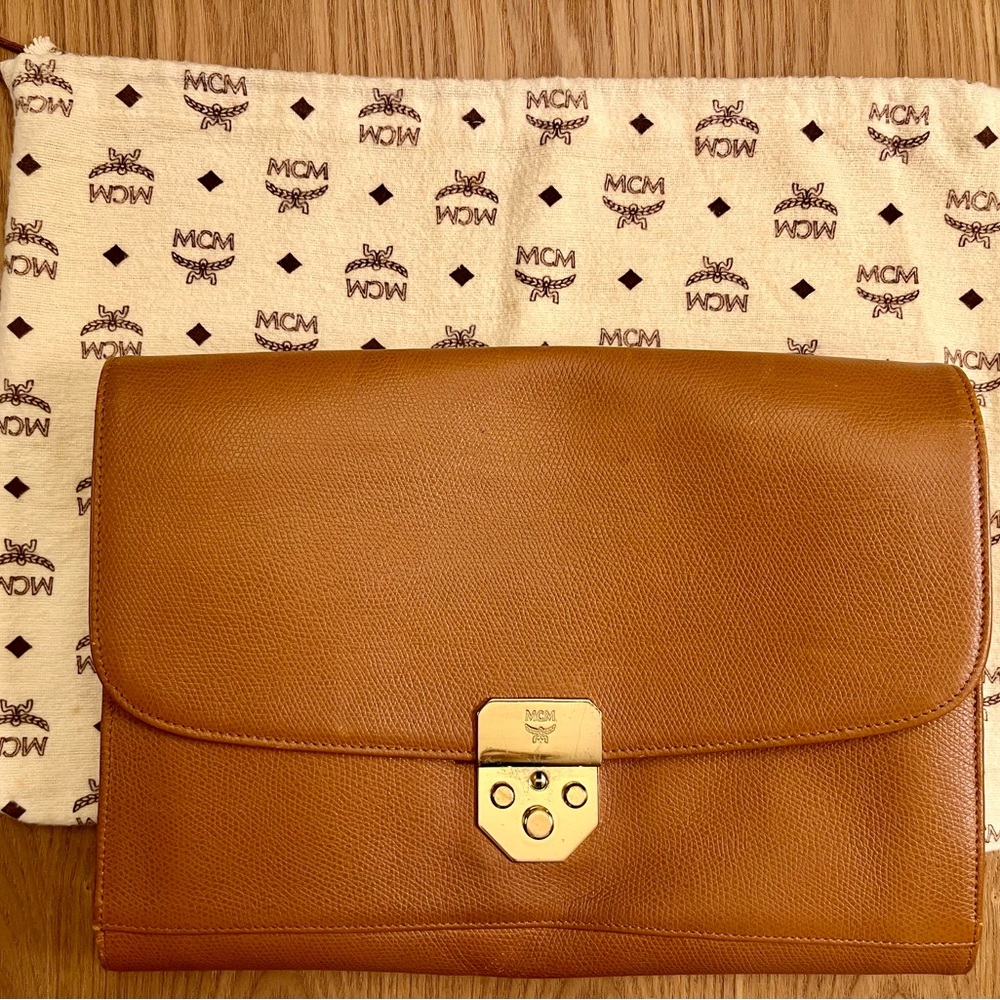 Pre-Loved Vintage MCM Leather Clutch / Wristlet
